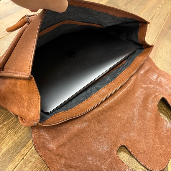 Proenza Schouler PS1 Keepall Brown Leather Large Handbag Made in Italy - Picture 15 of 16